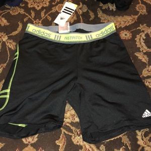 Adidas softball sliding shorts